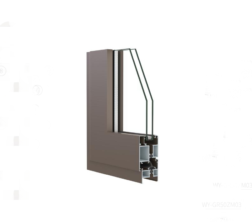 WY-GR50ZM Glue Injection Thermal Break Outward Open Casement Door