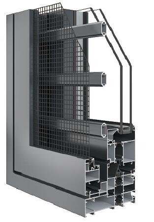 Wy-k120ws Insulated window screen integrated casement window
